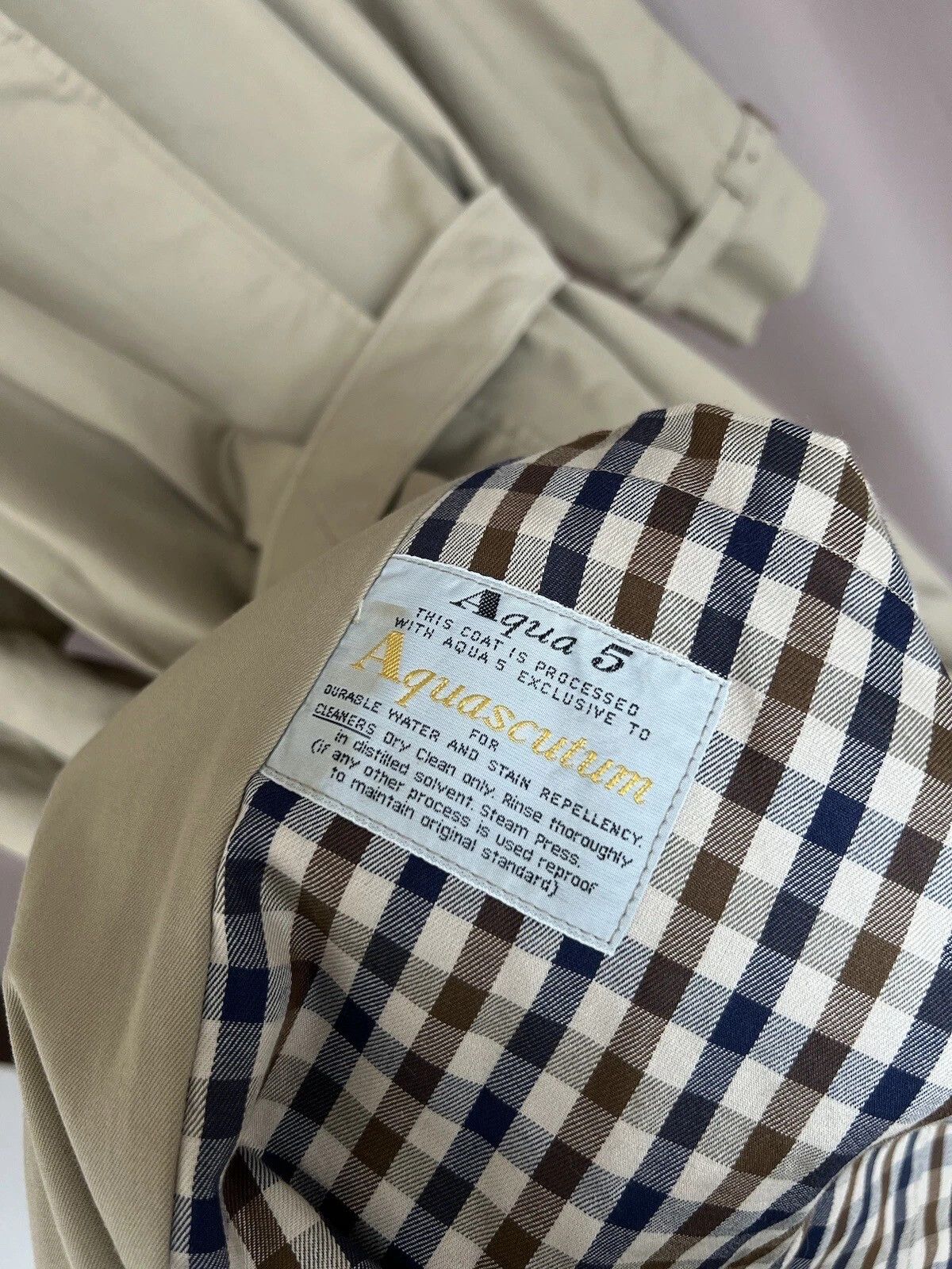 Aquascutum Aquascutum Aqua 5 Trench Coat Mens Size M/L Vintage Jacket Size US L / EU 52-54 / 3 - 10 Thumbnail