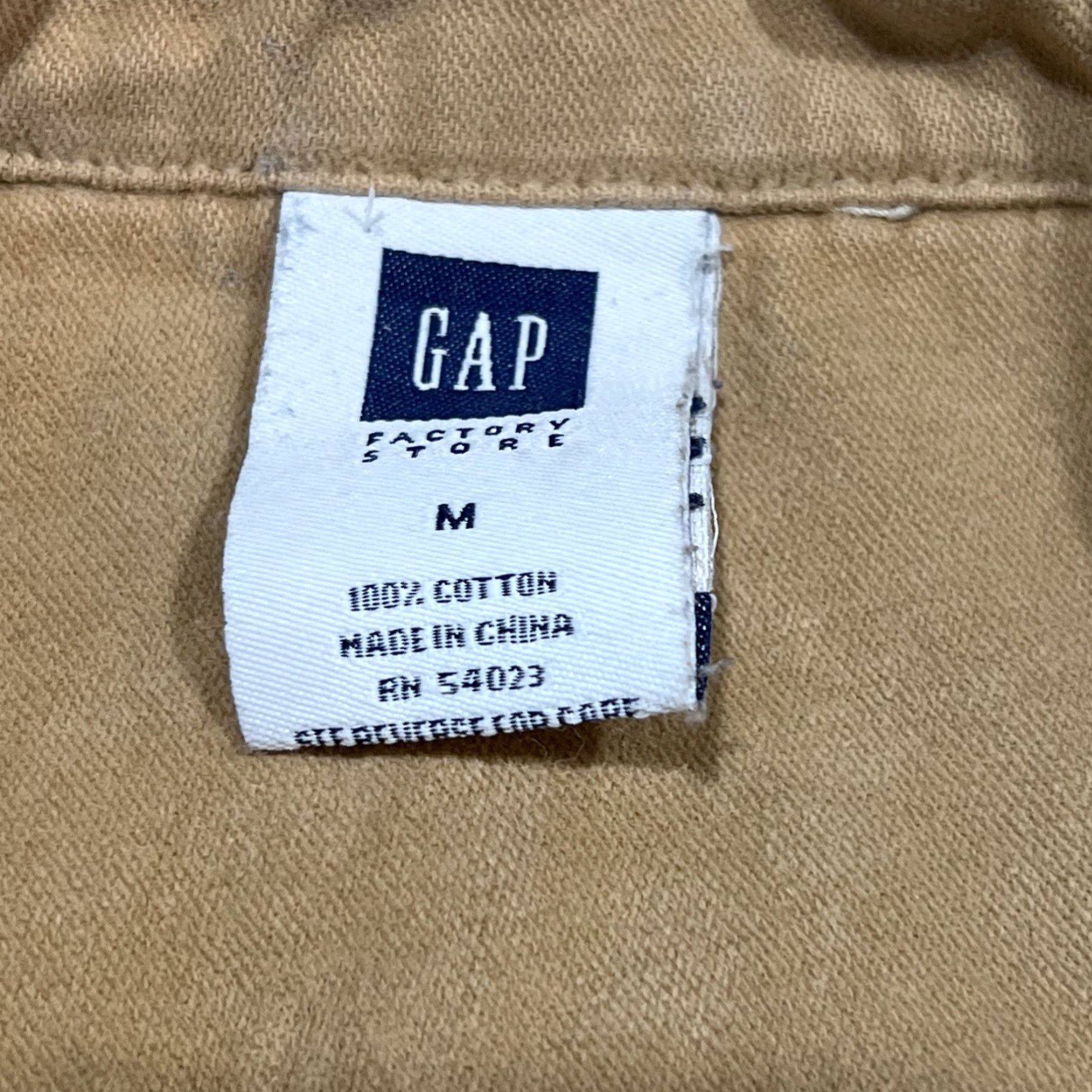 Gap VINTAGE GAP Y2K Shirt Jacket Shacket Men M Chamois Heavy Tan Khaki Cotton Shirt Jacket Shacket Men Medium Brown Gap Y2K Vintage Size US M / EU 48-50 / 2 - 5 Thumbnail