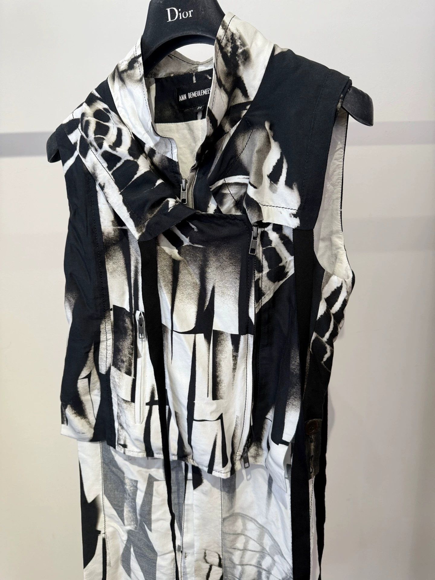 Ann Demeulemeester Ann Demeulemeester 2011 Multi-Zip Vest 34 F/S B/L Size XXS / US 00 / IT 34 - 4 Thumbnail