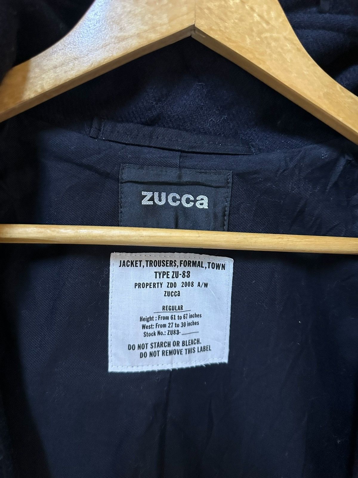 Zucca 2008 A/W Zucca Hoodie Fish tail Jacket Type ZU-83 Size US M / EU 48-50 / 2 - 9 Thumbnail