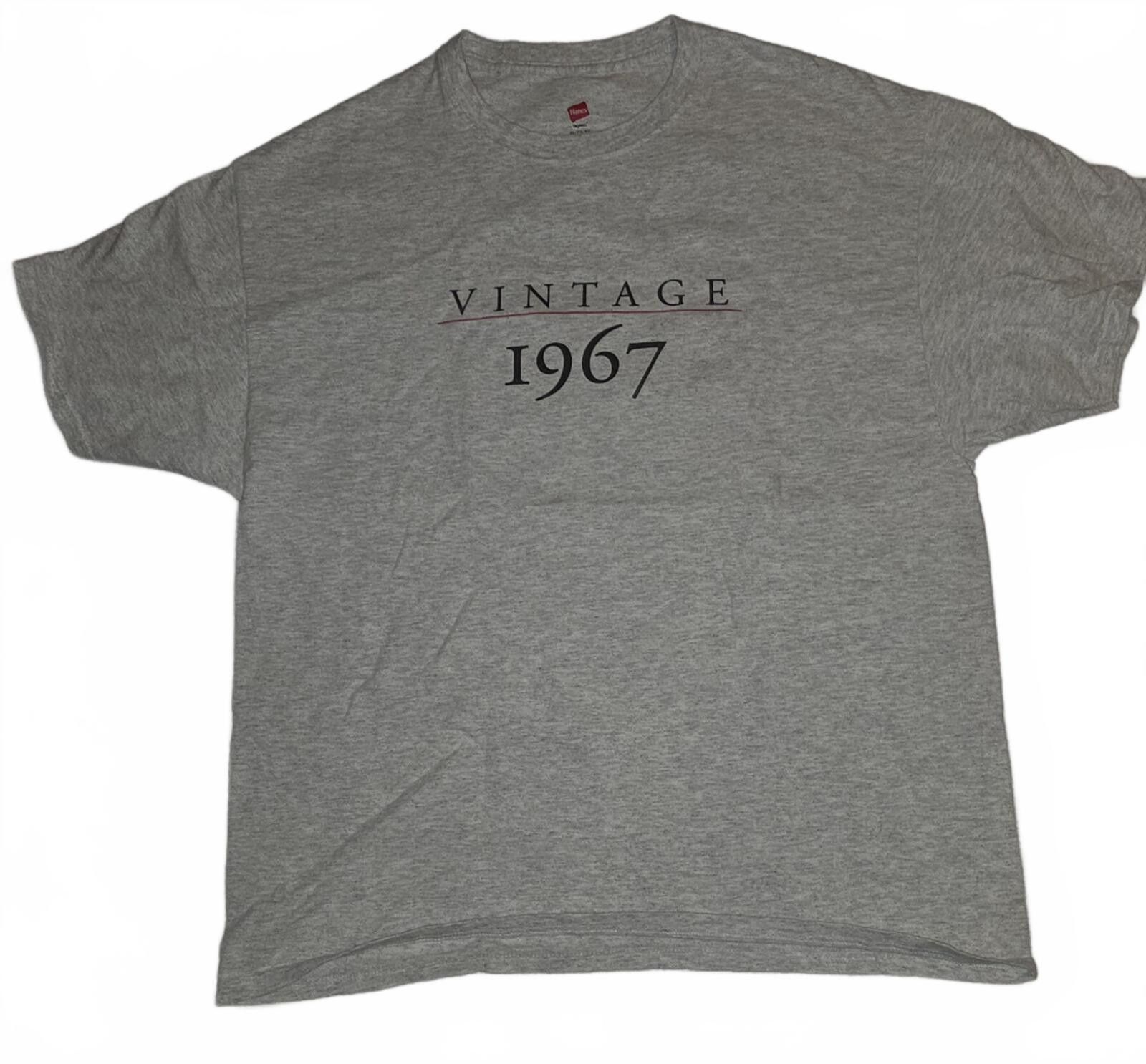 Hanes Hanes Gray Vintage 1967 Graphic T-Shirt XL Size ONE SIZE - 1 Thumbnail