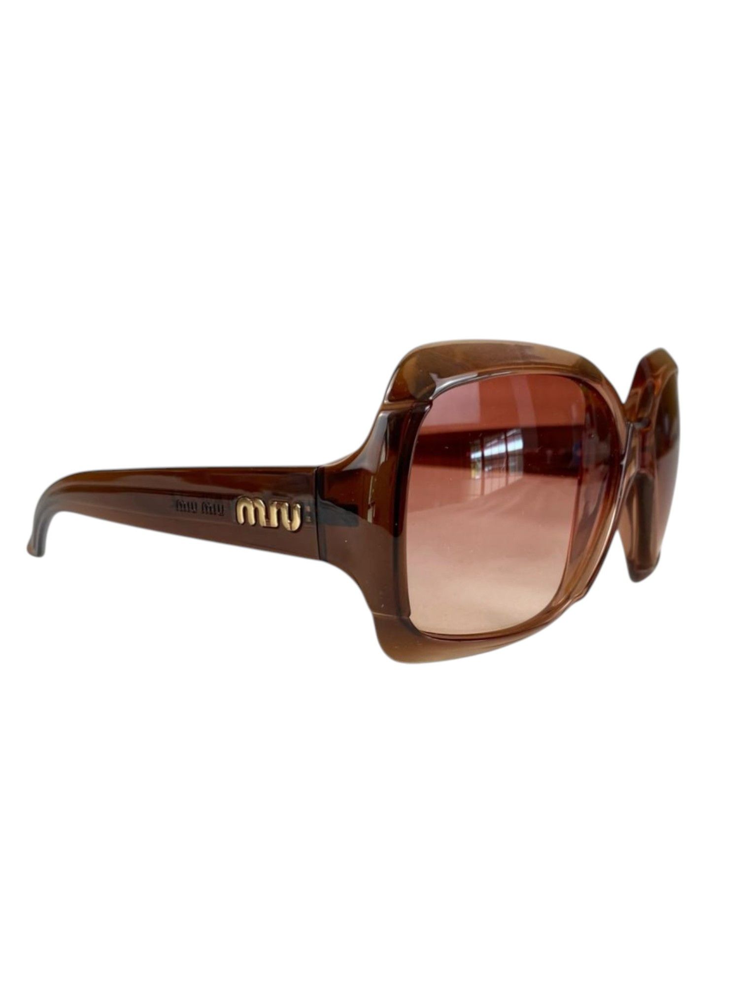 Miu Miu Miu Miu Glam SMU03I Oversized Square Sunglasses Size ONE SIZE - 6 Thumbnail