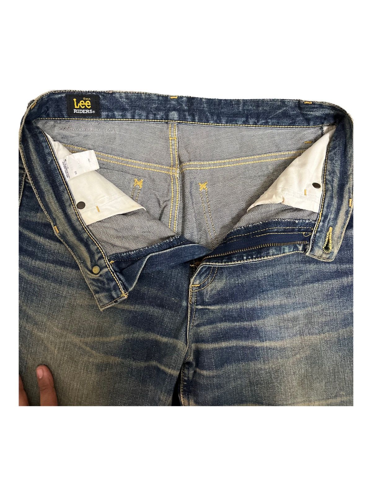 Lee Vintage Lee Riders MudWashed Distressed Style Jeans Size US 29 - 7 Thumbnail