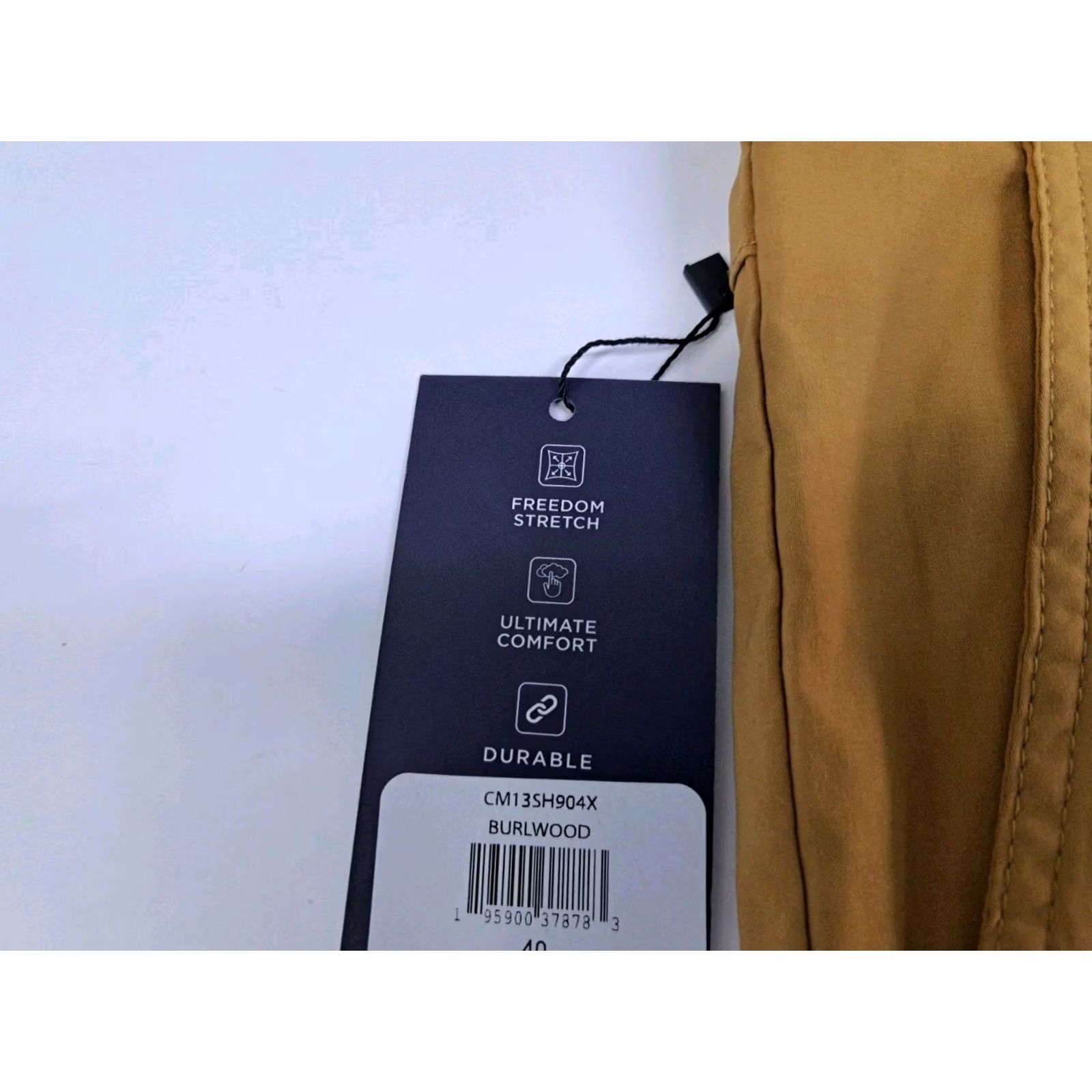 Chaps NWT Chaps Mens Performance Stretch Regular Fit Nylon/SP Shorts 40/10.5" #7138 Brown Chino Casual Travel Slas h Pockets Logo Zipper Easy Care 90s? Size US 40 / EU 56 - 7 Thumbnail