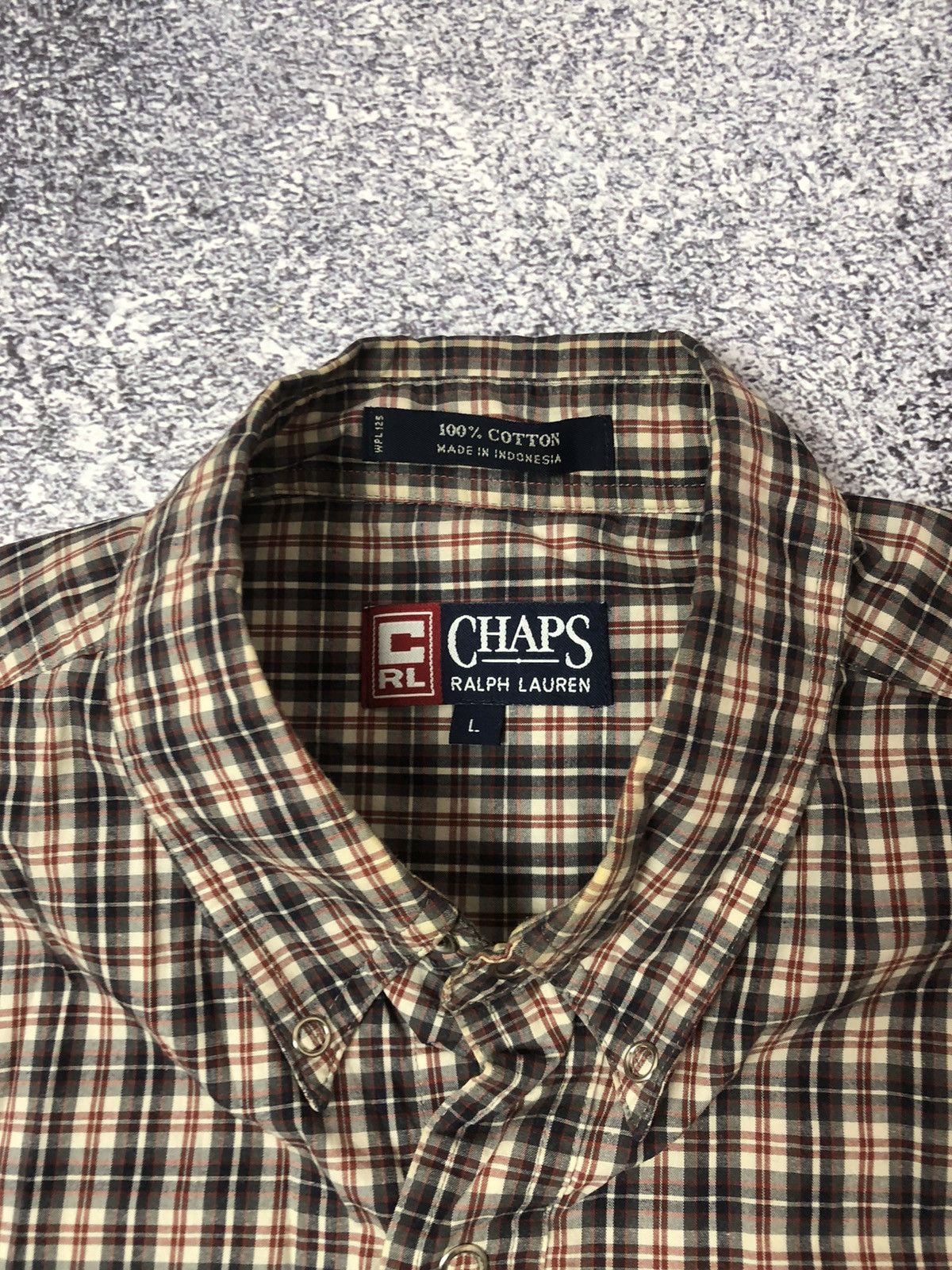 Chaps Ralph Lauren Rare shirt Chaps Polo Ralph Lauren size L y2k drill usa ykk Size US L / EU 52-54 / 3 - 4 Thumbnail