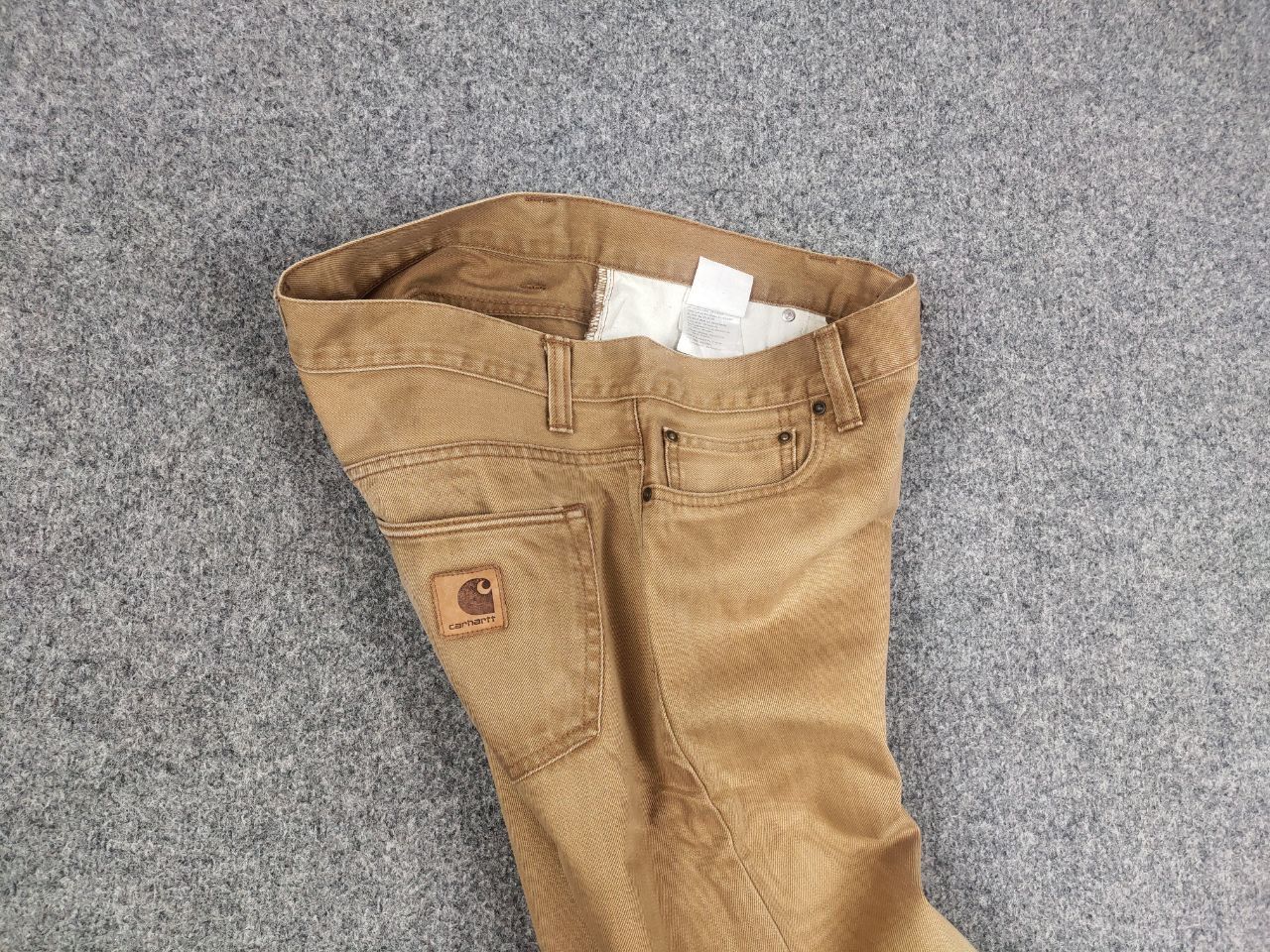 Carhartt Vintage Carhartt buccaneer Pants Brown Faded Denim USA Size US 31 - 8 Thumbnail