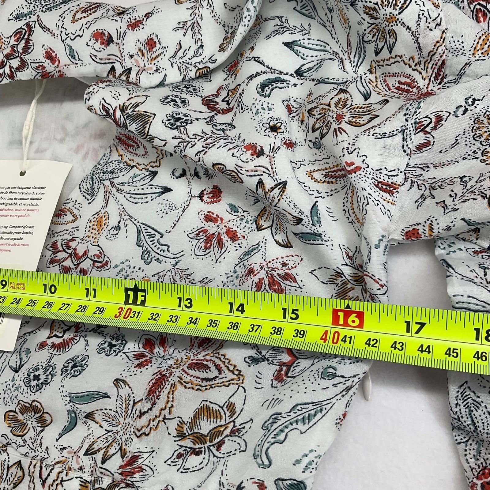Sezane NWT Sézane BONNIE DRESS Botanic Garden floral cotton SZ 4 ru Size XS / US 0-2 / IT 36-38 - 5 Thumbnail