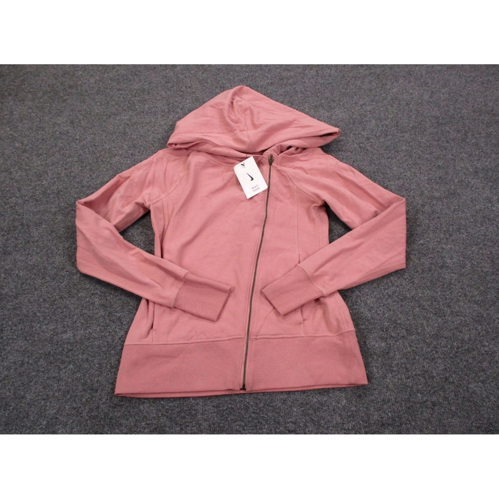 Nike Nike Jacket Womens M Pink Asymmetrical Diagonal Hoodie Active CU5321 NEW Size M / US 6-8 / IT 42-44 - 2 Thumbnail
