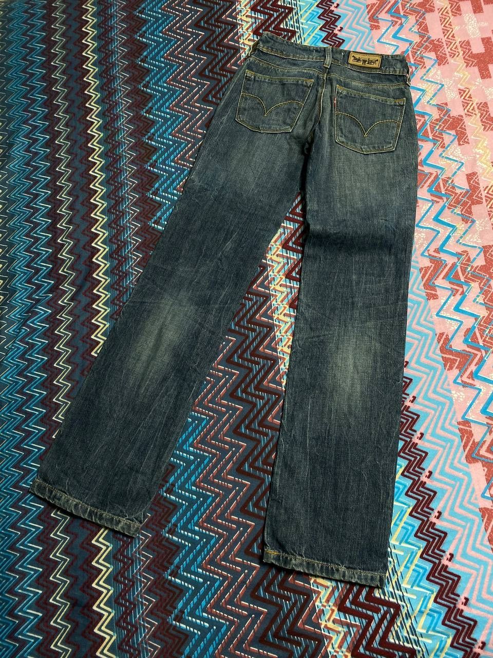 Levi's × Vintage Vintage Levi's 570 Faded Straight Denim Pants Size 25" / US 0 / IT 36 - 8 Thumbnail
