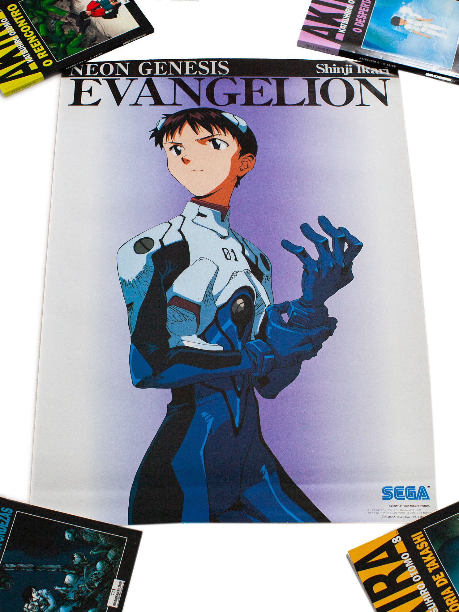 Japanese Brand Vintage 90s Evangelion "Shinji Ikari" SEGA Anime B2 Poster Size ONE SIZE - 1 Thumbnail