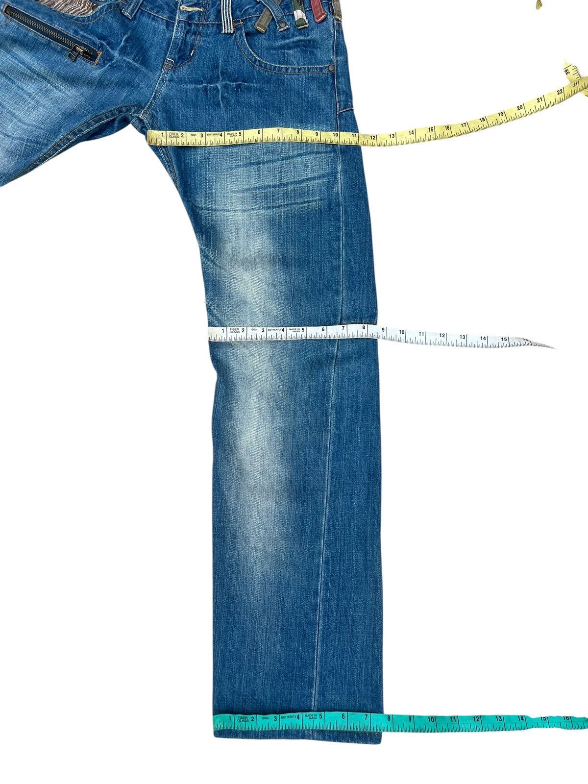 Japanese Brand Mud Wash Denim Double Waist Dominate Handcrafted Jeans Size US 30 / EU 46 - 3 Thumbnail