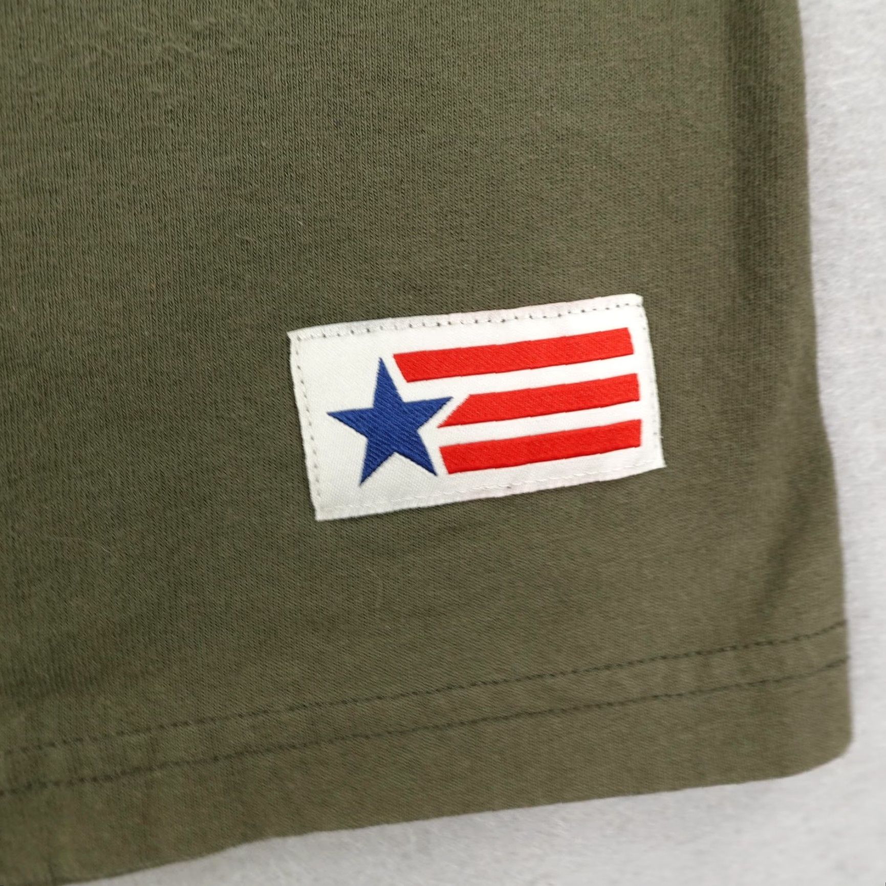 Vintage American Giant Shirt Mens XL Green USA Flag Short Sleeve Tee Patriotic Cotton Crew Neck Size US XL / EU 56 / 4 - 4 Thumbnail