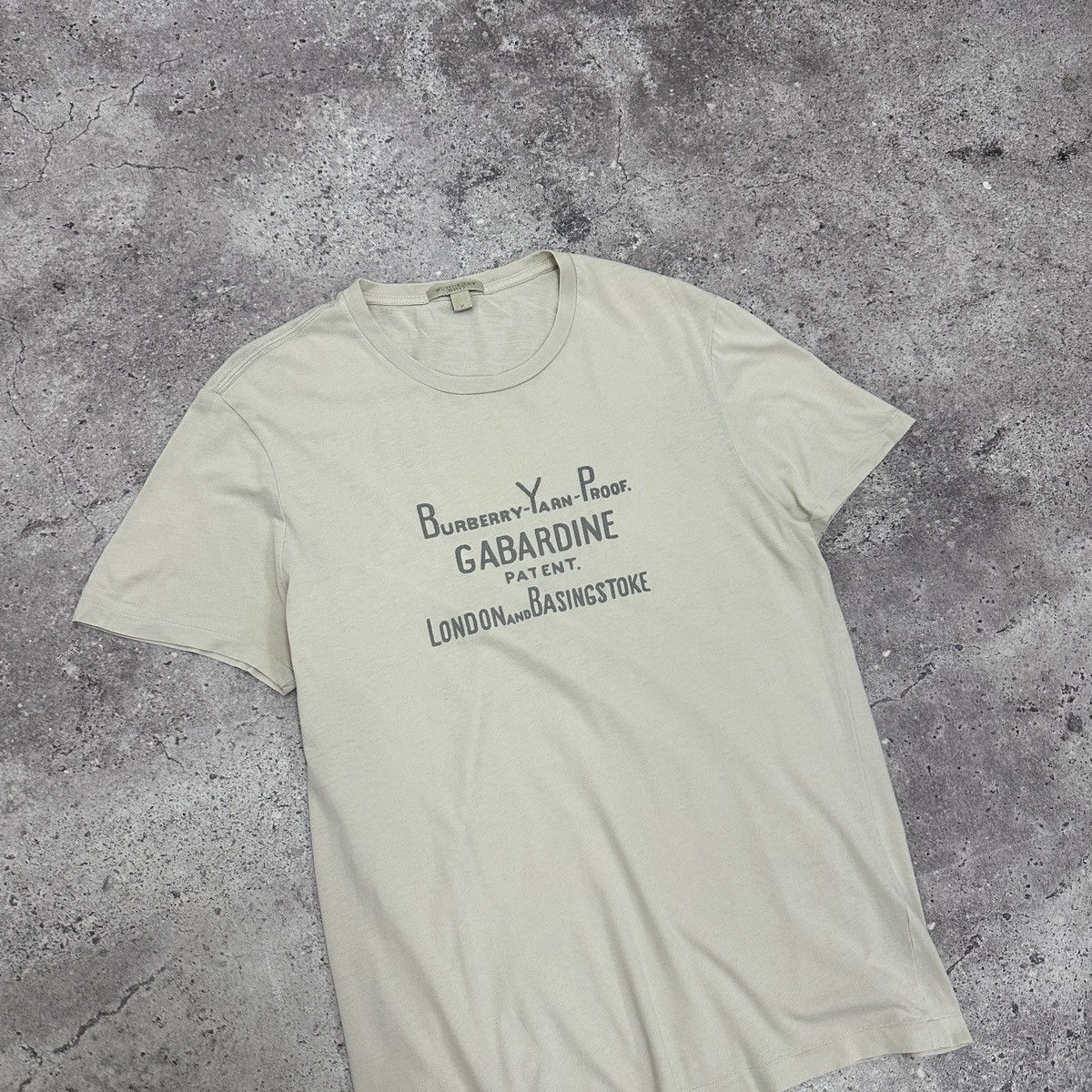 Burberry Vintage 00s Burberry Brit Yarn Proof Gabardine tee y2k og Size US M / EU 48-50 / 2 - 3 Thumbnail