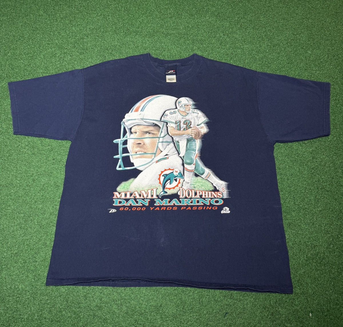 Vintage 90s Dan Marino RARE 1999 XL Miami Dolphins T Shirt