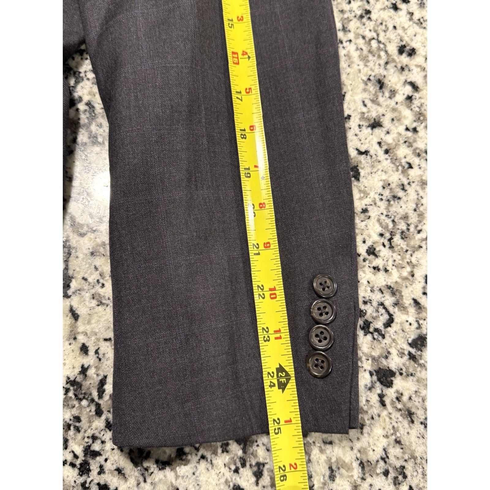 Polo Ralph Lauren VINTAGE Polo Ralph Lauren Blazer Windowpane Plaid Wool Made In Italy 42L Men's Jacket Regular Subtle Purple Gray Size US XL / EU 56 / 4 - 4 Thumbnail