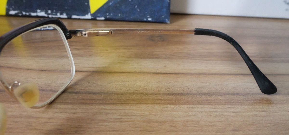 Japanese Brand Charmant CH-1145 Titanium Browline Glasses Size ONE SIZE - 6 Thumbnail