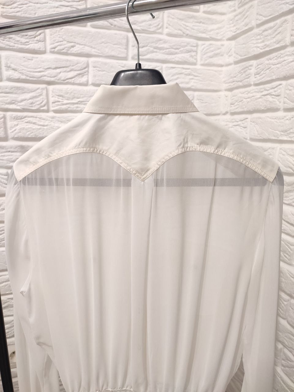 Alessandra Rich ALESSANDRA RICH GEORGETTE BODYSUIT Silk 42 size Size M / US 6-8 / IT 42-44 - 15 Thumbnail