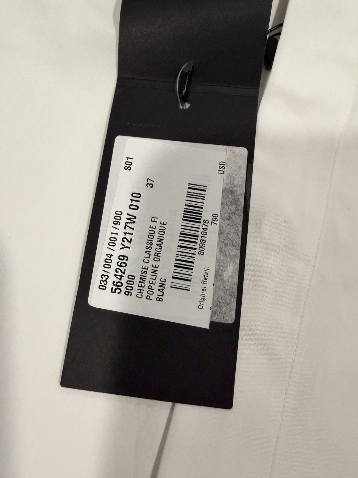 Saint Laurent Paris Saint Laurent mens dress shirt 37/14.5. $790 Size US S / EU 44-46 / 1 - 3 Thumbnail