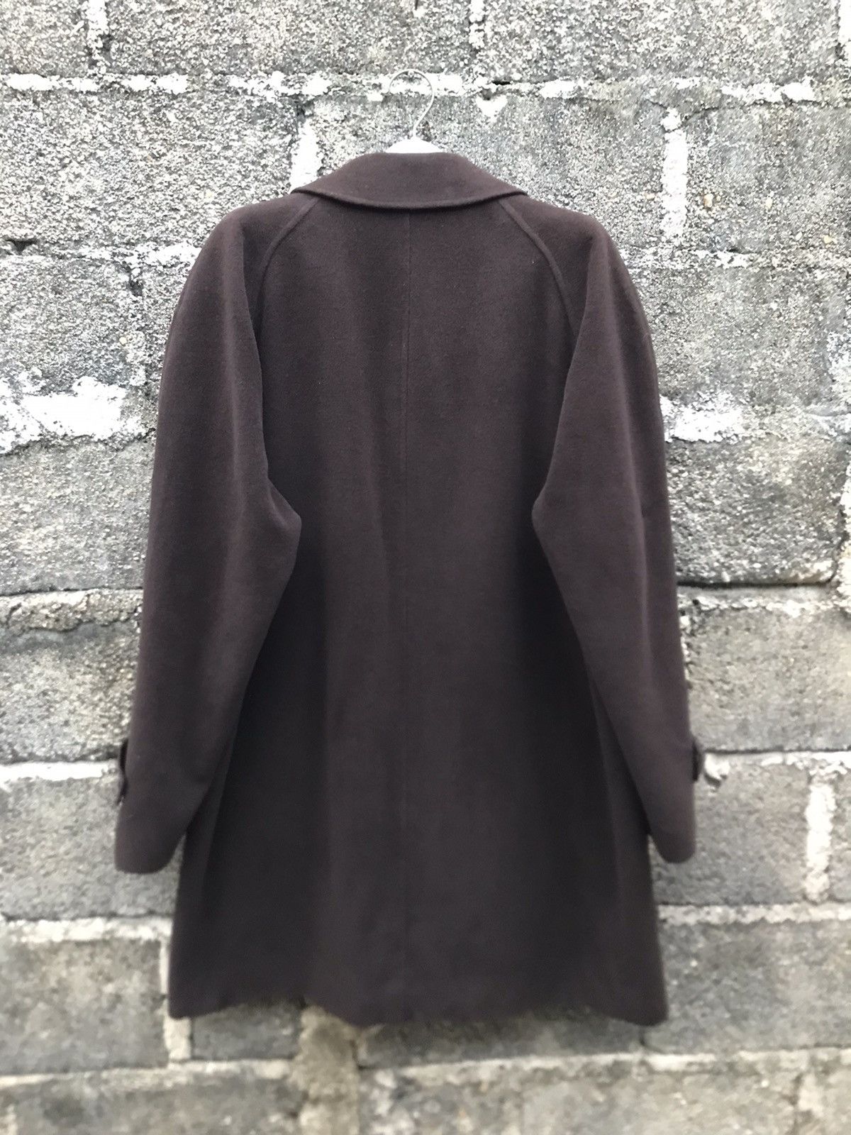 Japanese Brand 🔥Gladan By Blue Rock Brown Wool Long Coat Size US L / EU 52-54 / 3 - 11 Thumbnail