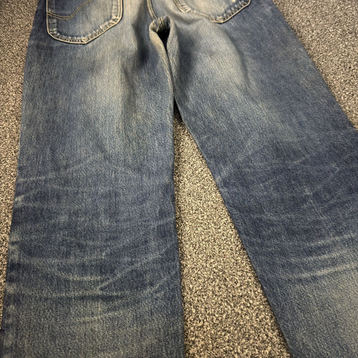 Denim & Co. 🔥🇯🇵 Vintage 90s Lee Distressed Faded Blue Wash Denim W32 Size US 32 / EU 48 - 9 Thumbnail