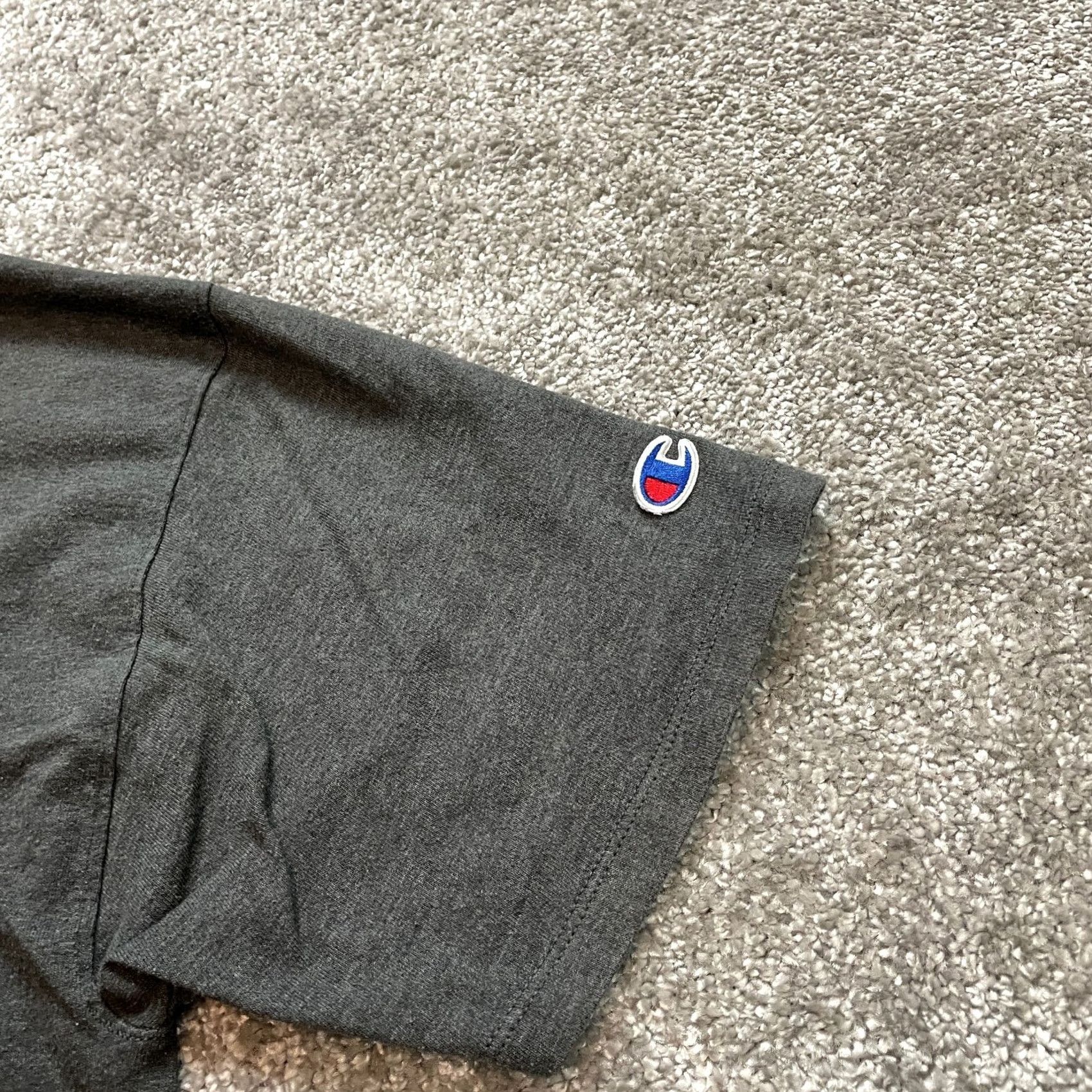 Champion Champion Shirt Mens M Gray Short Sleeve Cotton Logo Basic Gym Adult Tee Size US M / EU 48-50 / 2 - 3 Thumbnail