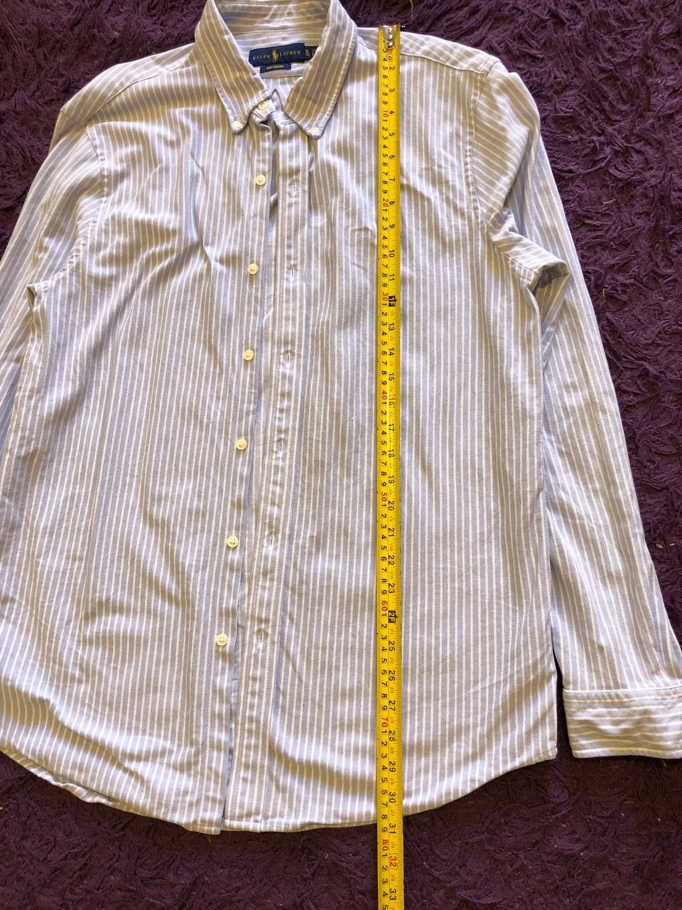 Ralph Lauren Ralph Lauren Knit Oxford Striped Button Up Shirt Size XL Size US XL / EU 56 / 4 - 7 Thumbnail