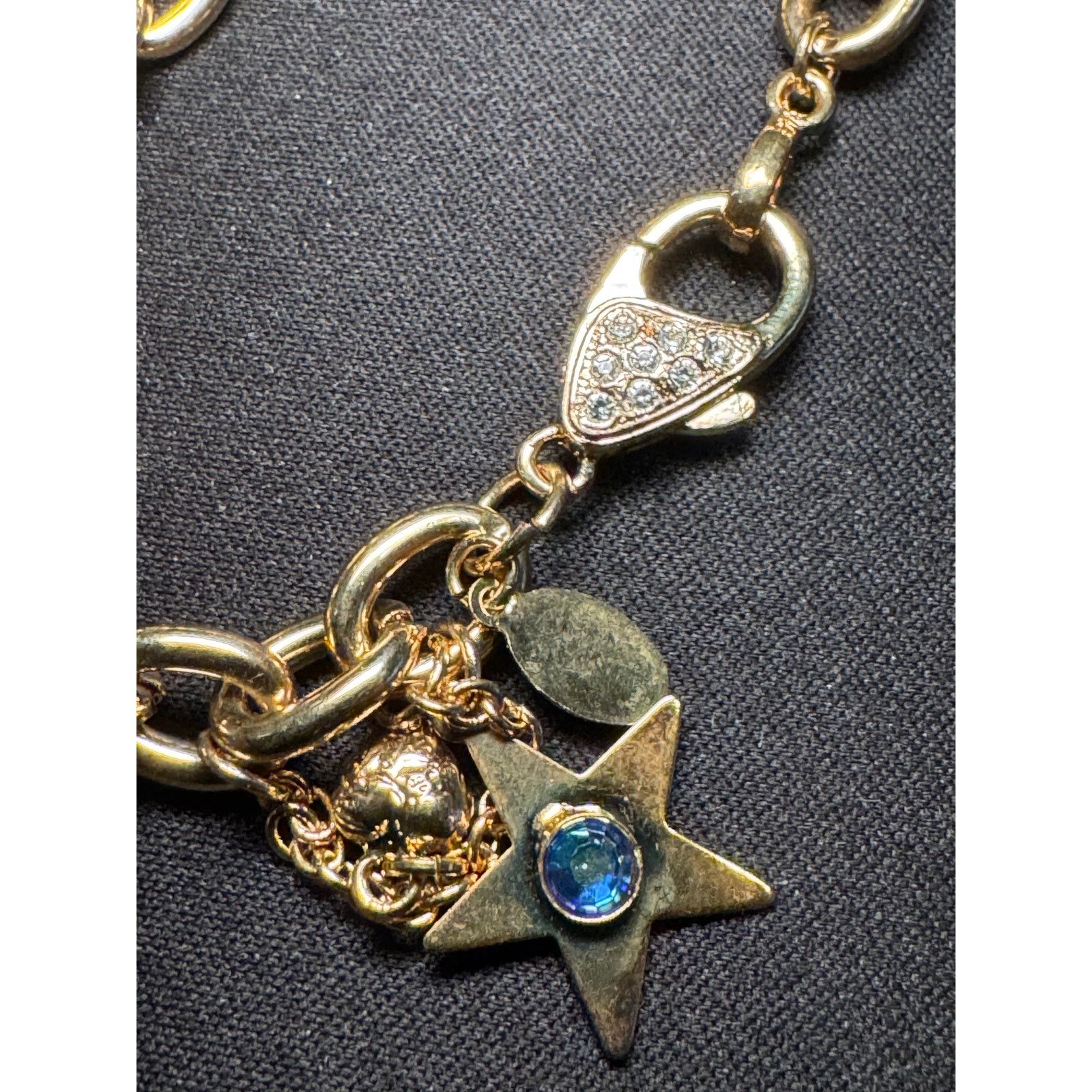 Other Vintage Kirks Folly Charm Bracelet Gold Tone 8.5in Size ONE SIZE - 4 Thumbnail