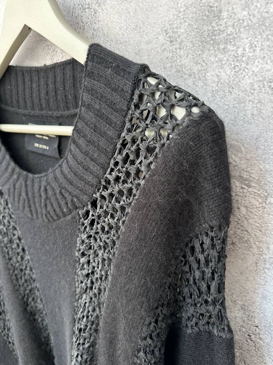 Allsaints × Vintage AllSaints Spitalfields Dagan Jumper Open Knit Yarn Sweater Size M / US 6-8 / IT 42-44 - 6 Thumbnail