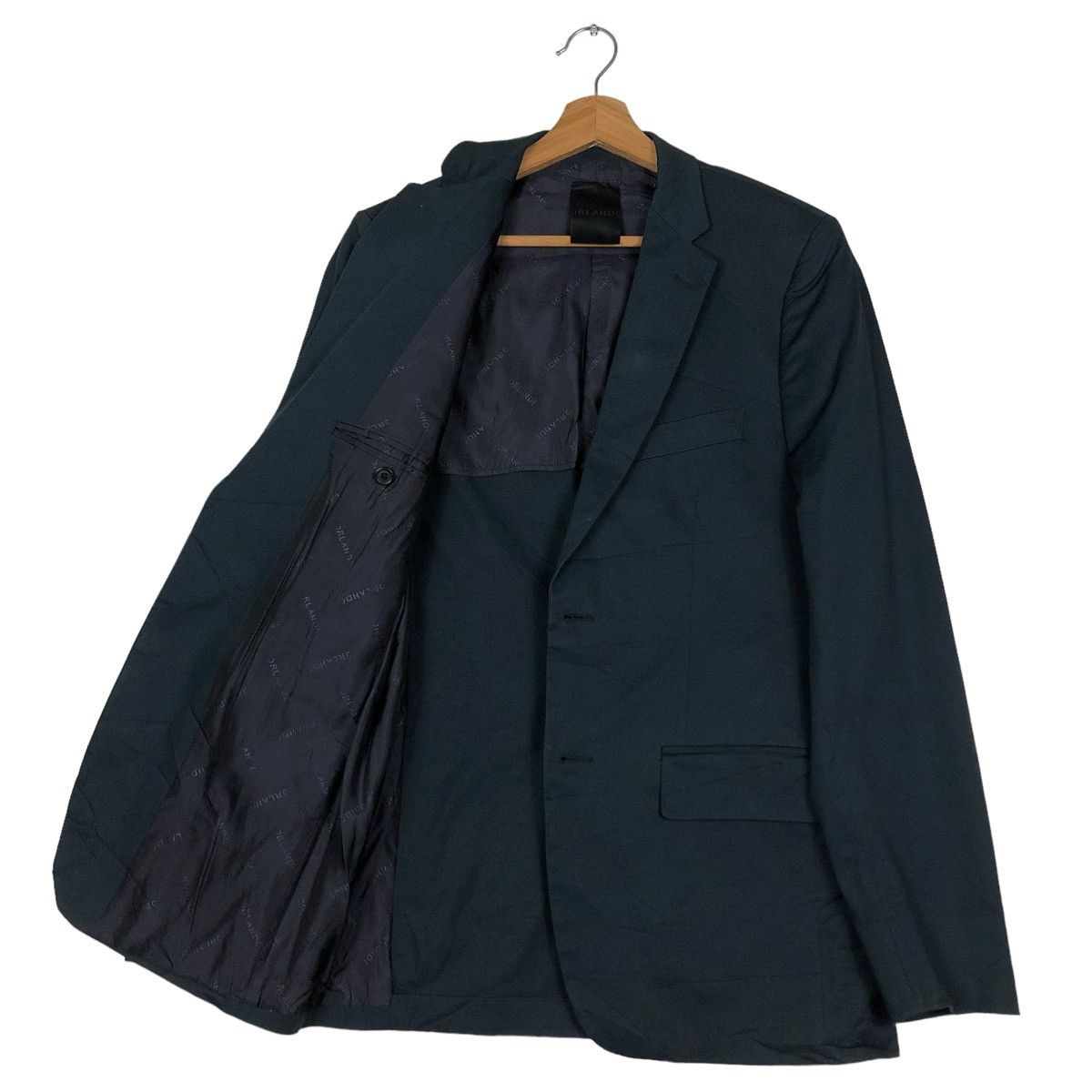 Japanese Brand 🔥RICH BLACK DOUBLE BREAST COATS JACKET ORLANDO ITALY Size US M / EU 48-50 / 2 - 11 Thumbnail