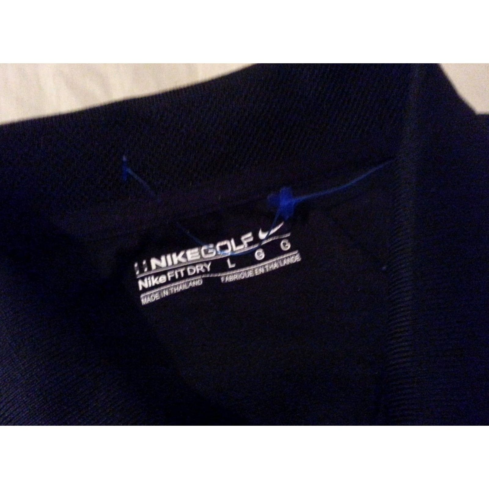 Nike VINTAGE? (no) Nike Golf Polo Shirt Mens Large Black Stripes Athletic Moss Creek Size US L / EU 52-54 / 3 - 5 Thumbnail