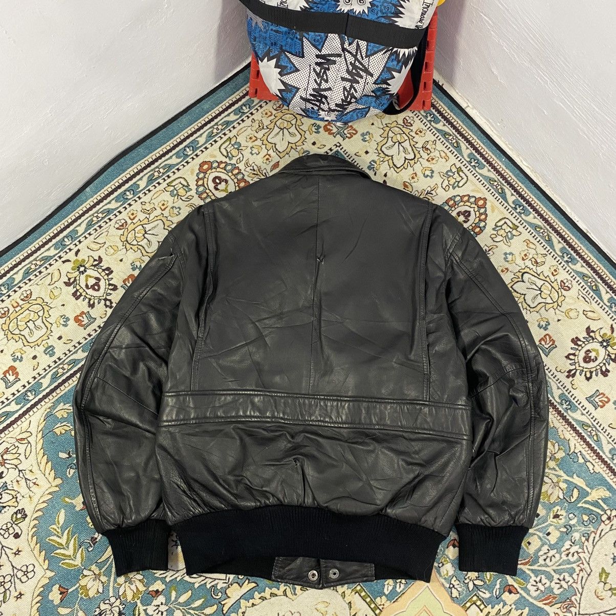 Genuine Leather × Japanese Brand × Vintage 1990s-Vintage Sub Urban Tokyo Guinie Leathers Flight Jacket Size US M / EU 48-50 / 2 - 2 Thumbnail
