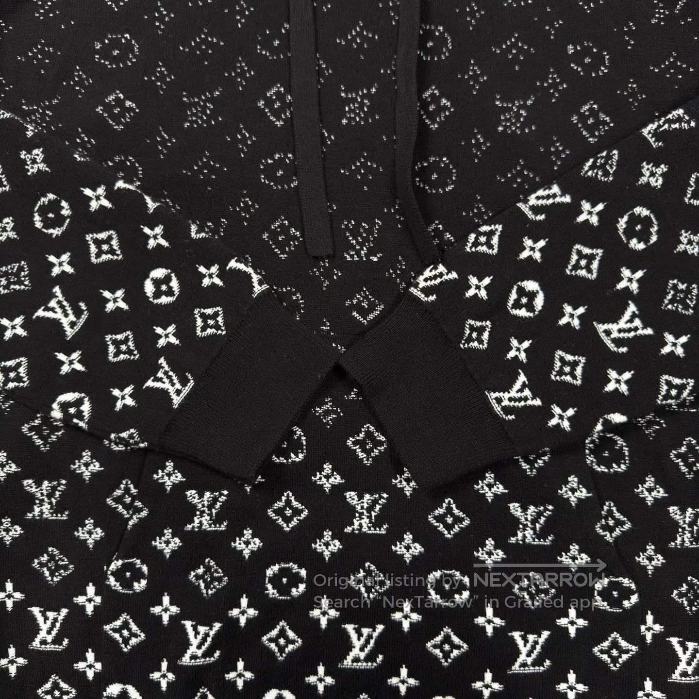 Louis Vuitton LV Black White Gradient Print Hoodie. Size US XL / EU 56 / 4 - 6 Thumbnail