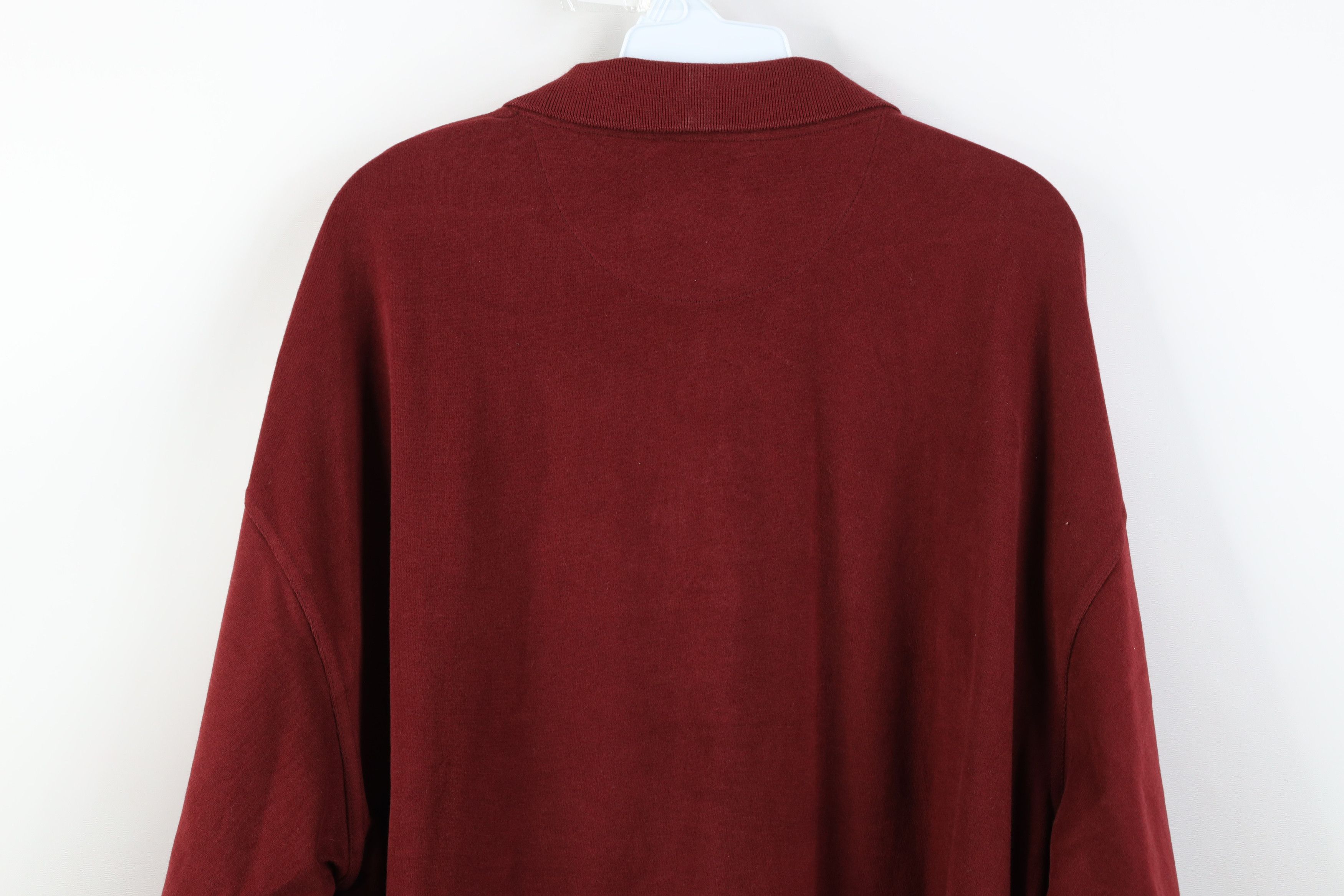 Vintage Deadstock Vintage 90s Streetwear Long Sleeve Rugby Polo Red Size US L / EU 52-54 / 3 - 14 Thumbnail