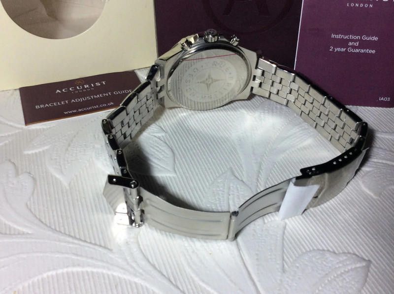 Designer Accurist men's yellow dial stainless steel watch Size ONE SIZE - 12 Thumbnail