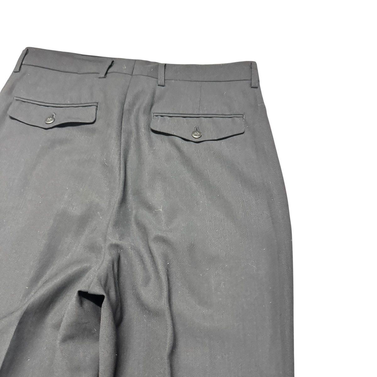 Giuliano Fujiwara Giuliano Fujiwara Wool Pleated Pants Black Size US 31 - 10 Thumbnail