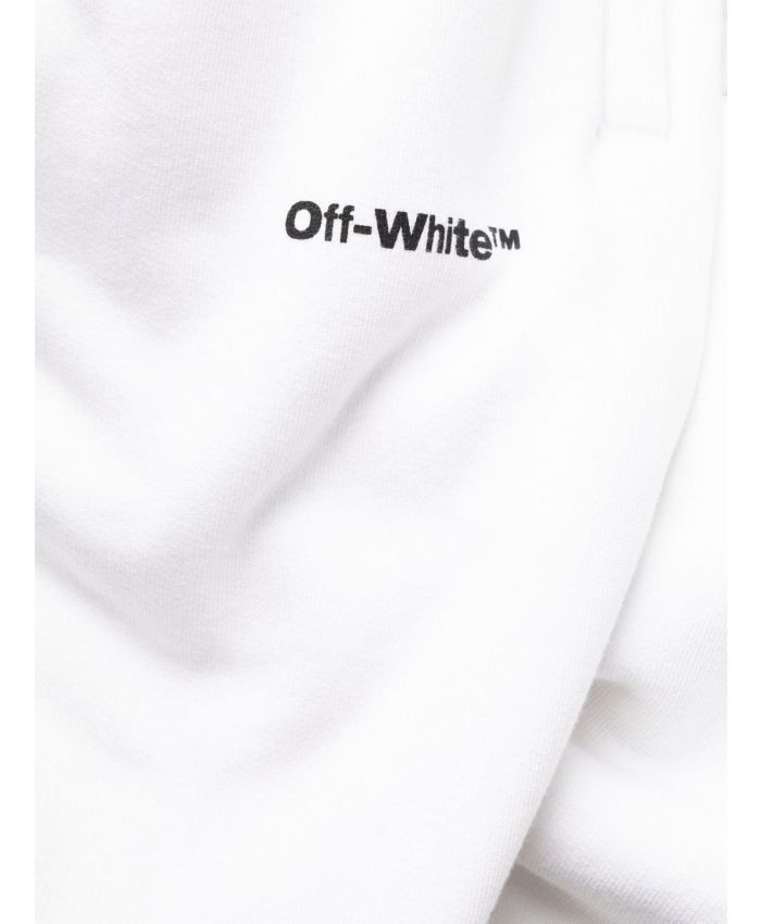 Off-White o1gr1nt0125 Wave Outl Diag Slim Sweatpant in White Size US 36 / EU 52 - 6 Thumbnail