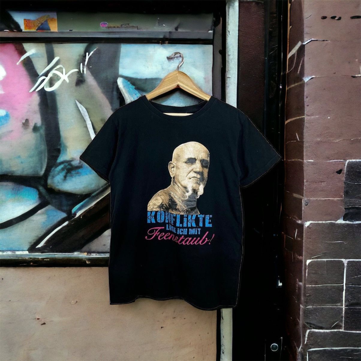 image of Undercover Konflikte Tee in Black, Men's (Size Medium)