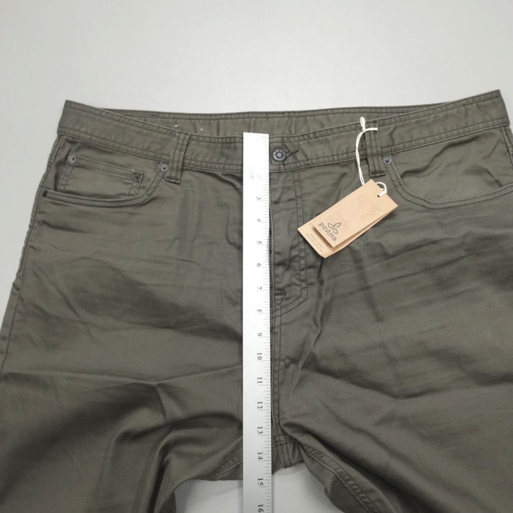 Prana prAna Slim Fit Straight Leg Bridger Denim Jeans Men's Size 42x32 Olive Green Jeans Mens Slim Straight 42 32 Green Size US 42 / EU 58 - 6 Thumbnail