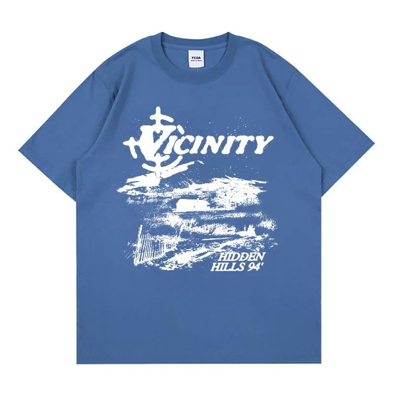 Designer × Vintage Streetwear Blue Aesthetic T-Shirt Summer 2025 Size US L / EU 52-54 / 3 - 1 Preview