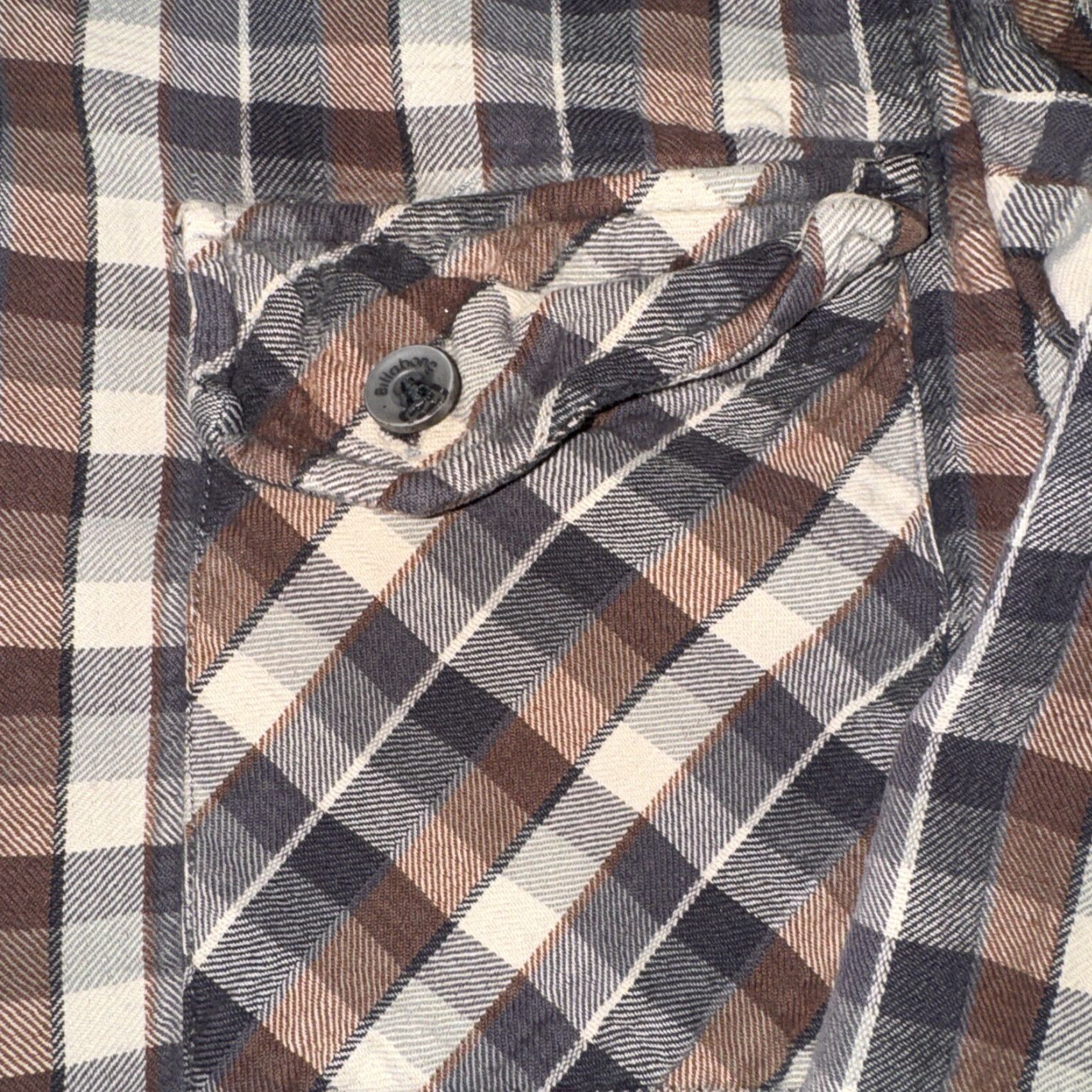 Billabong VINTAGE Billabong Full Zip Flannel Shirt Mens L Brown 20x26.5 JACKET? Size US L / EU 52-54 / 3 - 2 Thumbnail