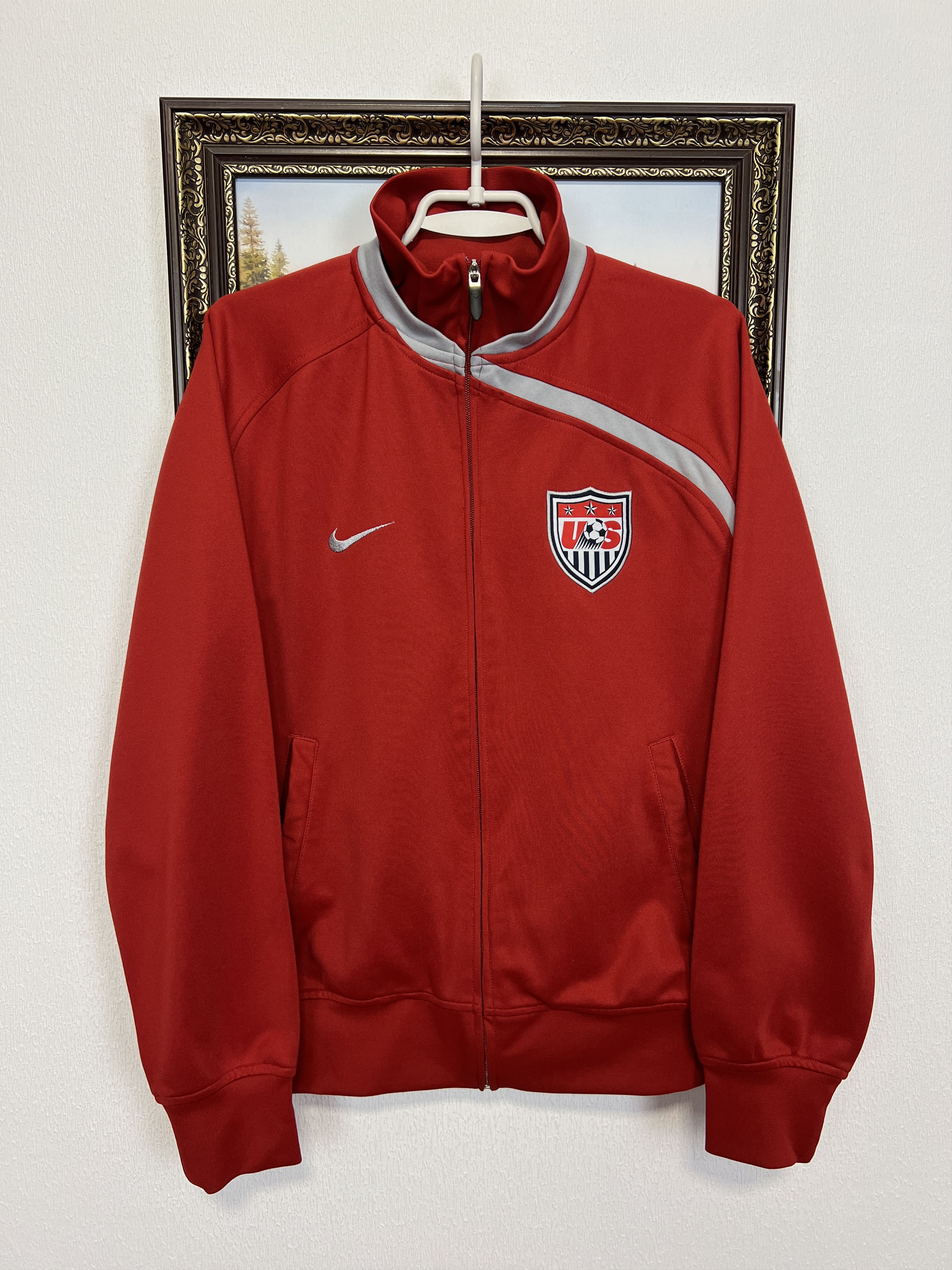 Nike Vintage USA Football Jacket Soccer Track Top National Rare Size US L / EU 52-54 / 3 - 1 Thumbnail