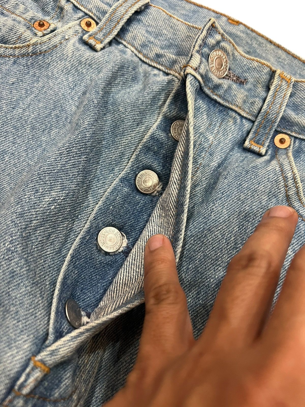 Levi's 90’s Levi’s 501 Faded Denim Jean Size US 28 / EU 44 - 11 Thumbnail