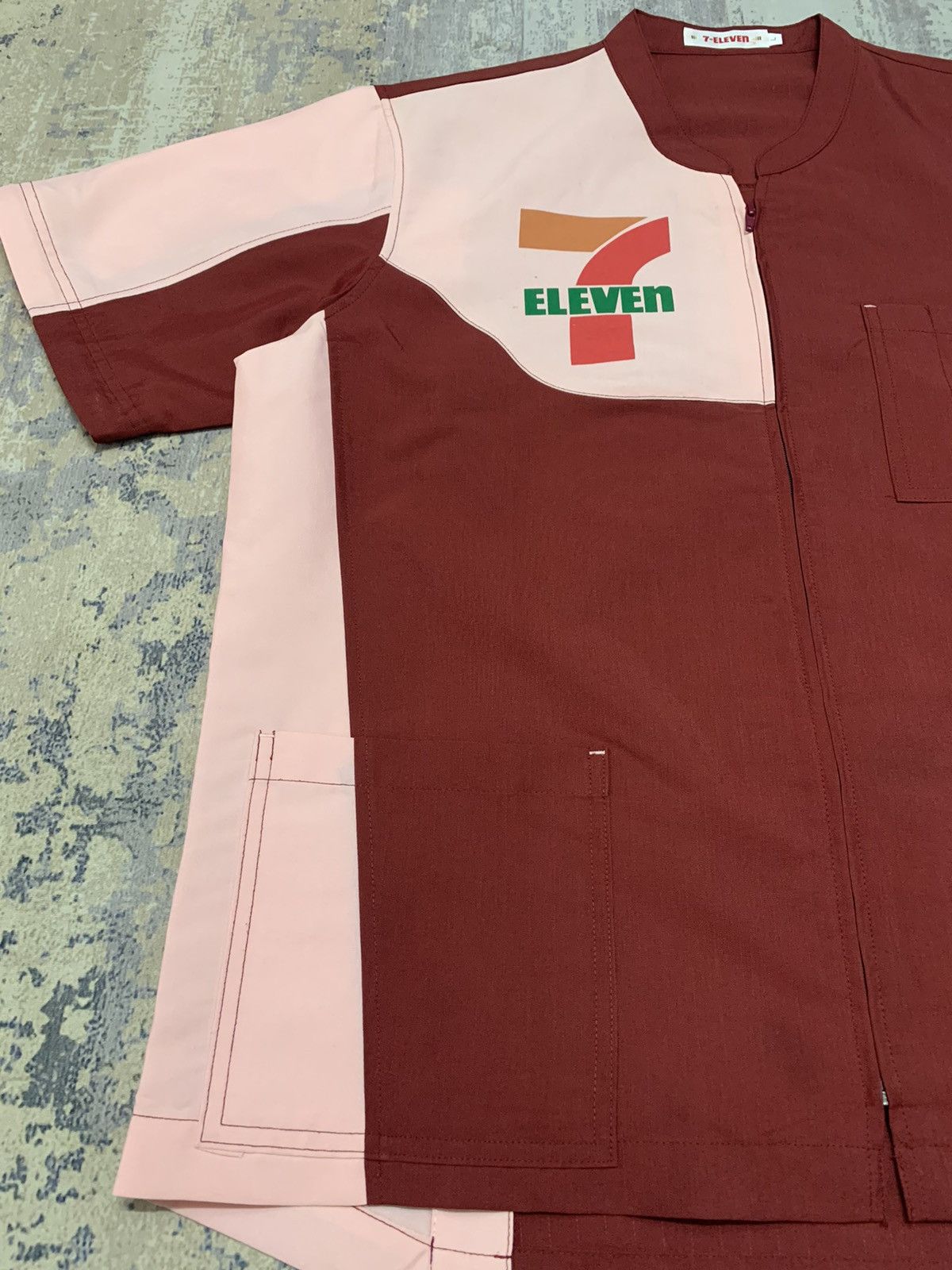 Japanese Brand VTG 7-Eleven Japan Employee Work Shirt Utility Top Size US L / EU 52-54 / 3 - 5 Thumbnail