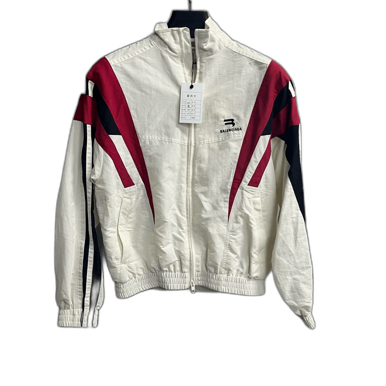 Balenciaga White Color Block Zip-Up Sun Protection Jacket Size US XXS / EU 40 - 1 Thumbnail