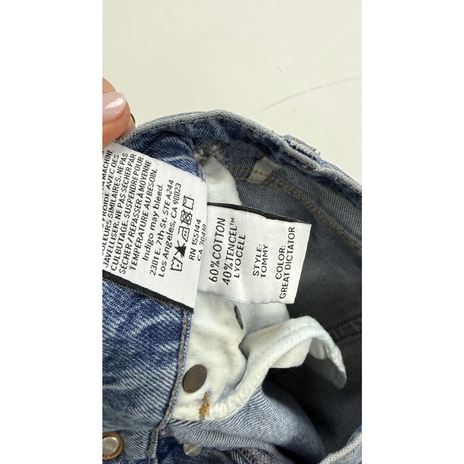 Boyish VINTAGE Boyish Jeans Womens 26 Blue Tommy High Rise Straight Distressed Button Fly Womens Jeans Straight 26 Distressed Pockets Denim Size 26" / US 2 / IT 38 - 6 Thumbnail