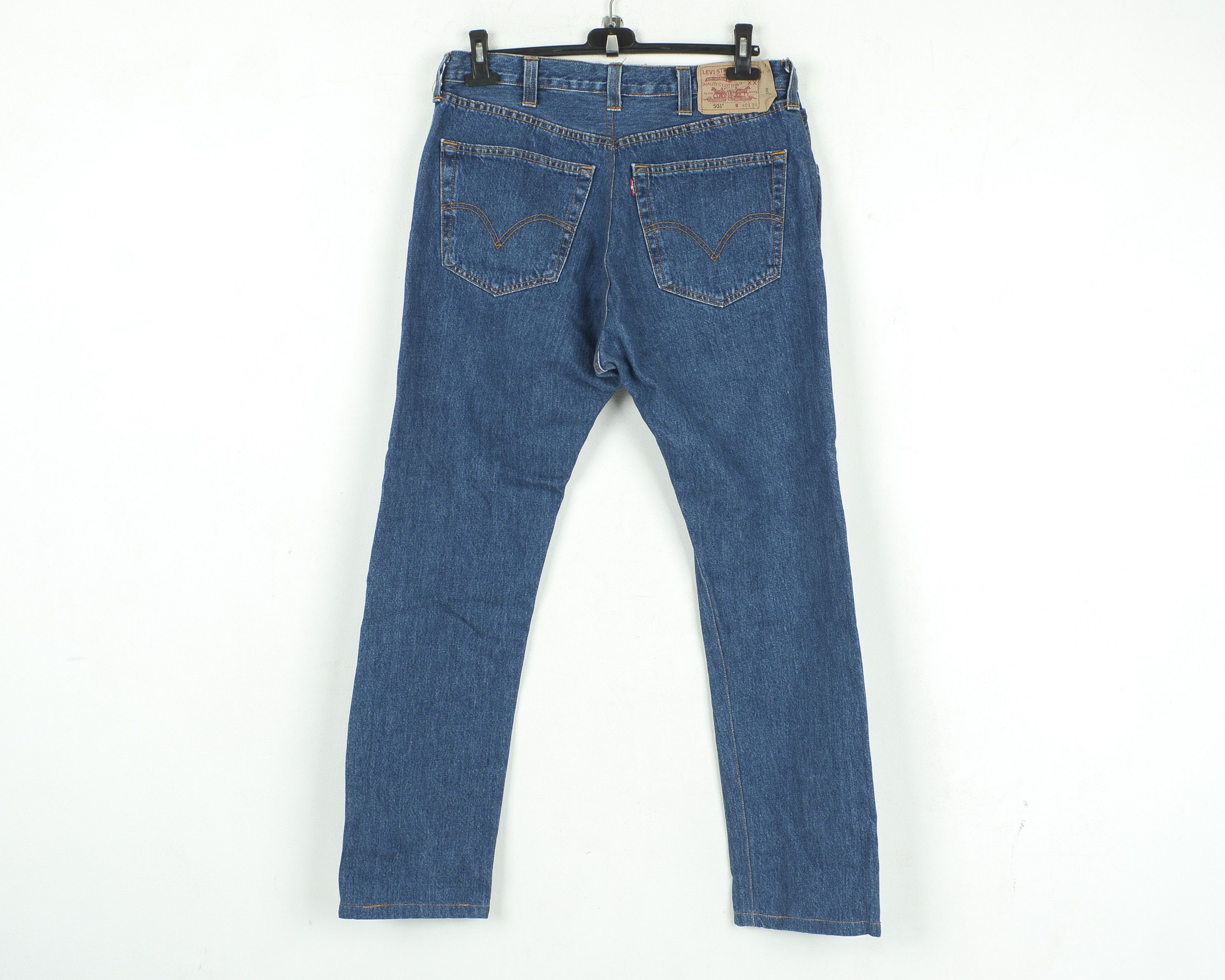 Levi's 501 Mens W34 L34 Regular Straight Jeans Denim Pants Trousers Size US 34 / EU 50 - 8 Thumbnail