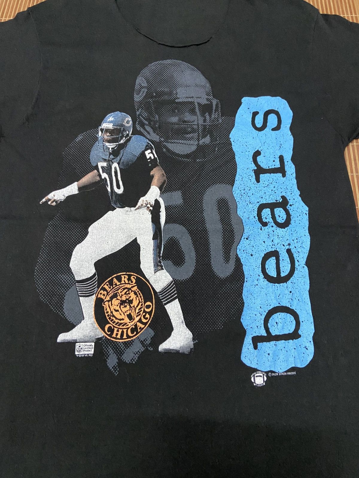 Vintage VINTAGE MIKE SINGLETARY CHICAGO BEARS DISTRESSED TEE Size S / US 4 / IT 40 - 9 Thumbnail