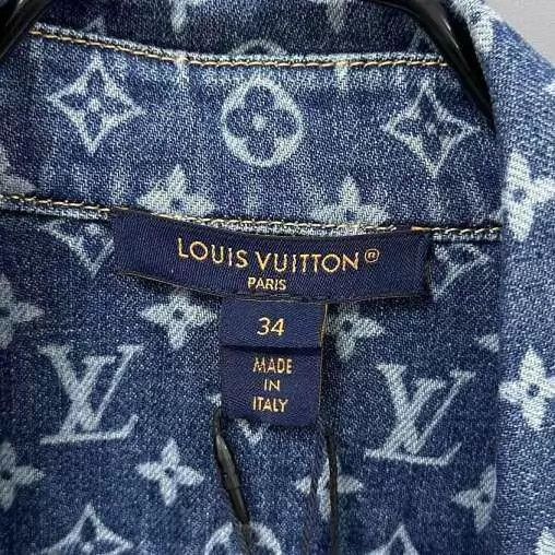 Louis Vuitton New Louis Vuitton 25 Monogram Denim Shirt Women's 34 Size XS / US 0-2 / IT 36-38 - 4 Thumbnail