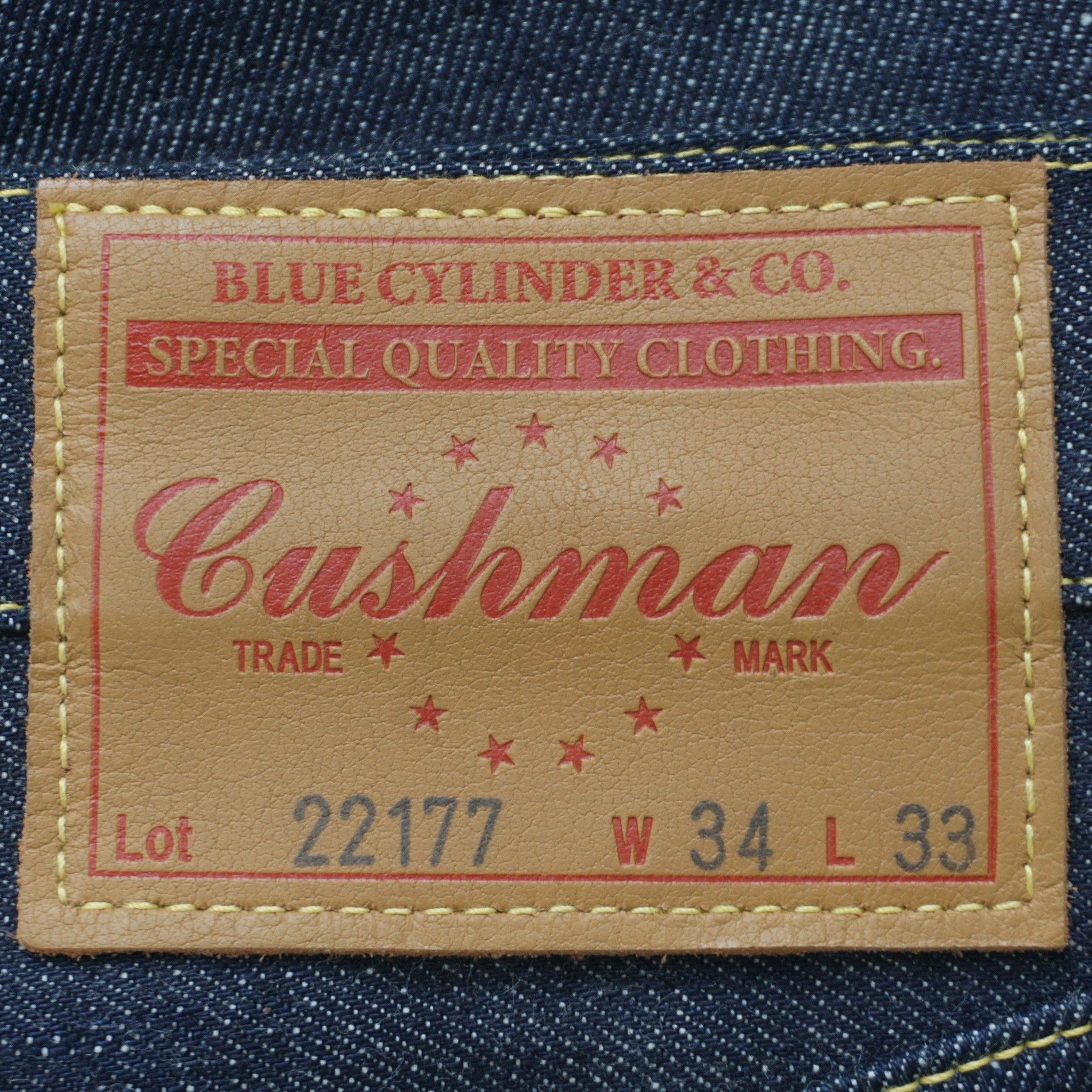 Cushman CUSHMAN Lot. 22177 W34 x L34 Japanese Selvedge Jeans Size US 34 / EU 50 - 2 Thumbnail