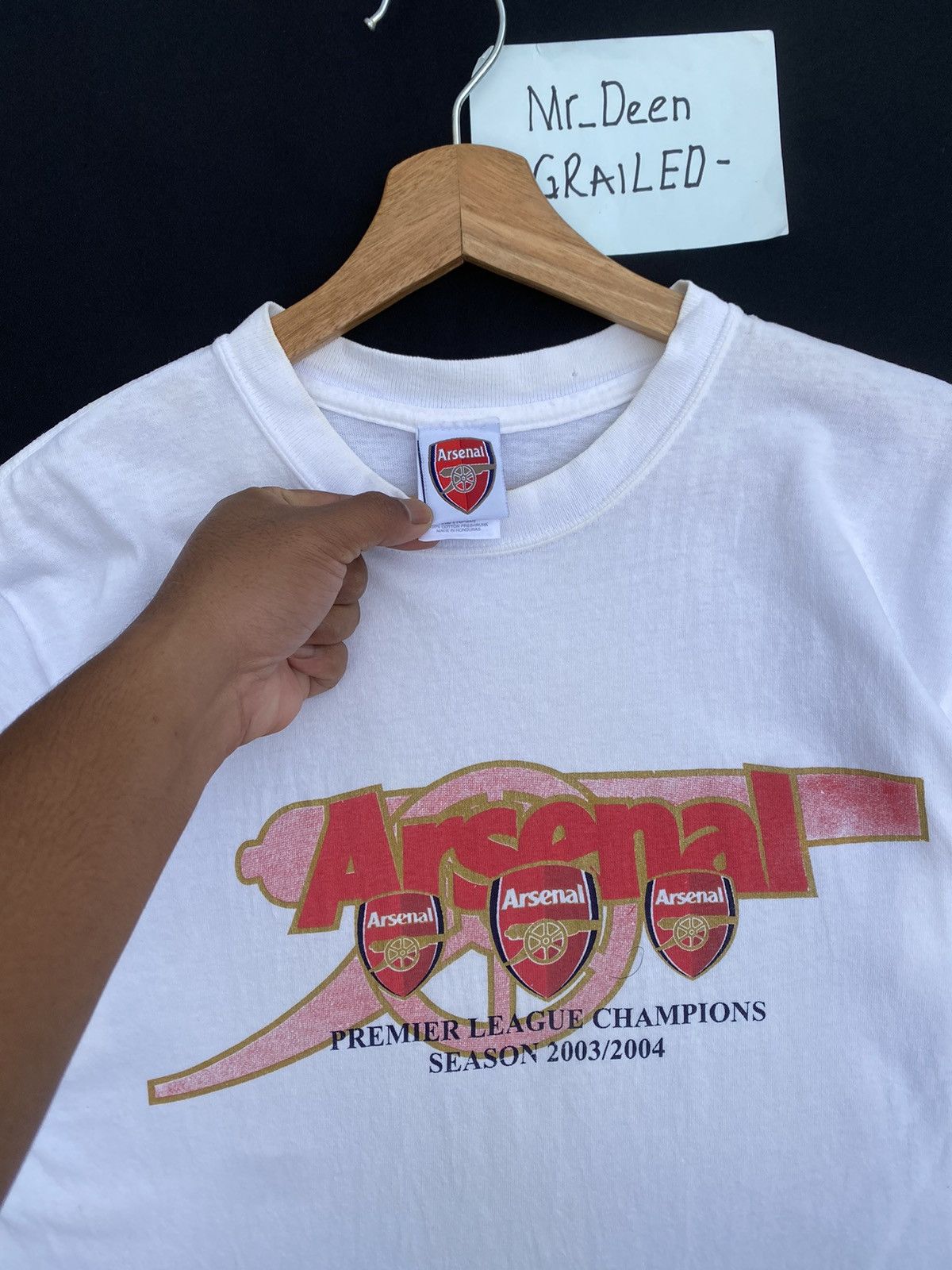 Vintage Rare Arsenal Premier League Champions Season 2003/2004 Tee Size US S / EU 44-46 / 1 - 8 Thumbnail